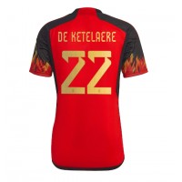 Dres Belgija Charles De Ketelaere #22 Domaci SP 2022 Kratak Rukav